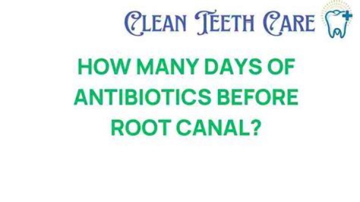 Are antibiotics necessary before a root canal?