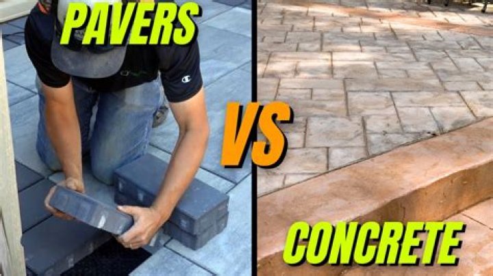 Are pavers more expensive than concrete?