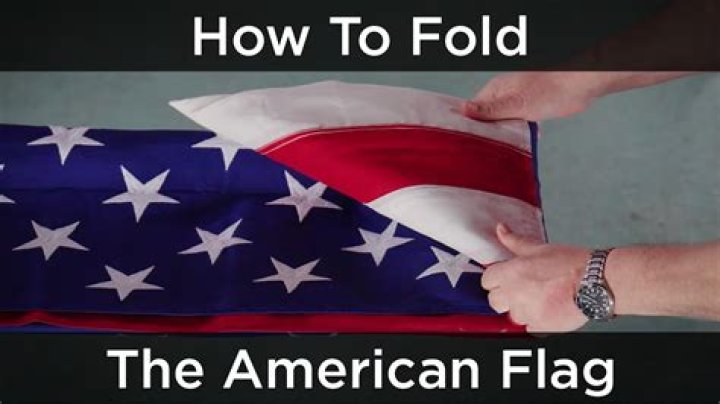 Can you fold the flag on the ground?