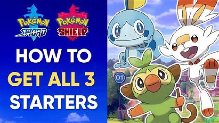 Can you get all 3 starters in Pokemon Sword?
