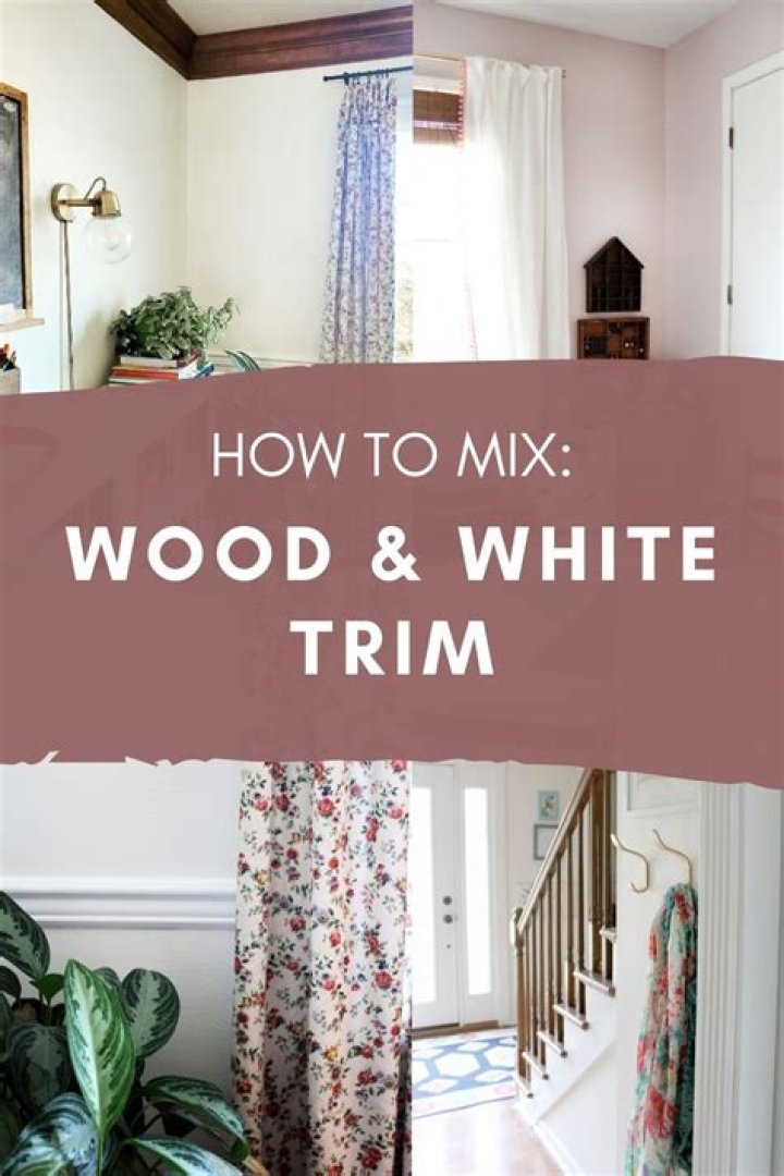 Can you mix white and wood trim?