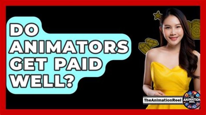 Do animators get paid well?