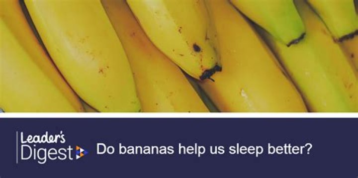 Do bananas help sleep?