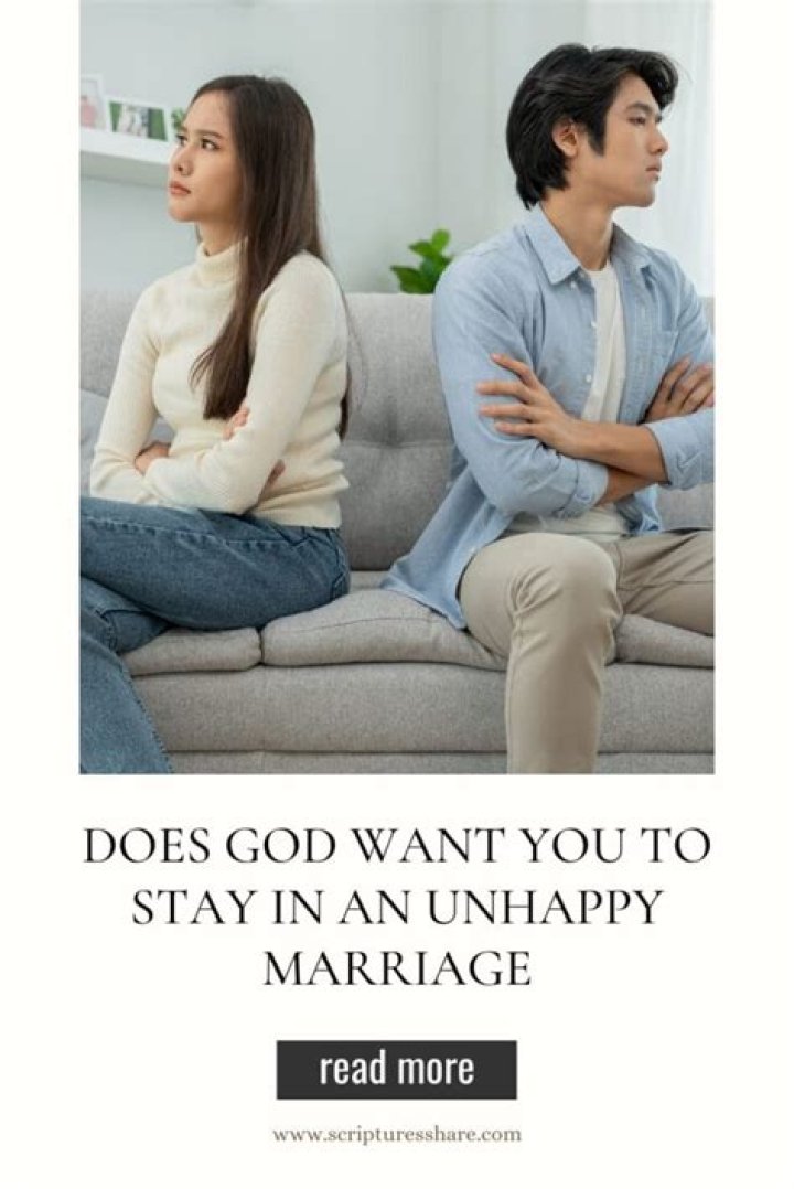 Does God want you to stay in a loveless marriage?
