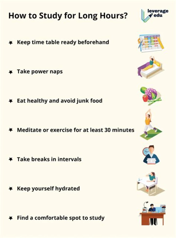 How can I study harder for long hours?