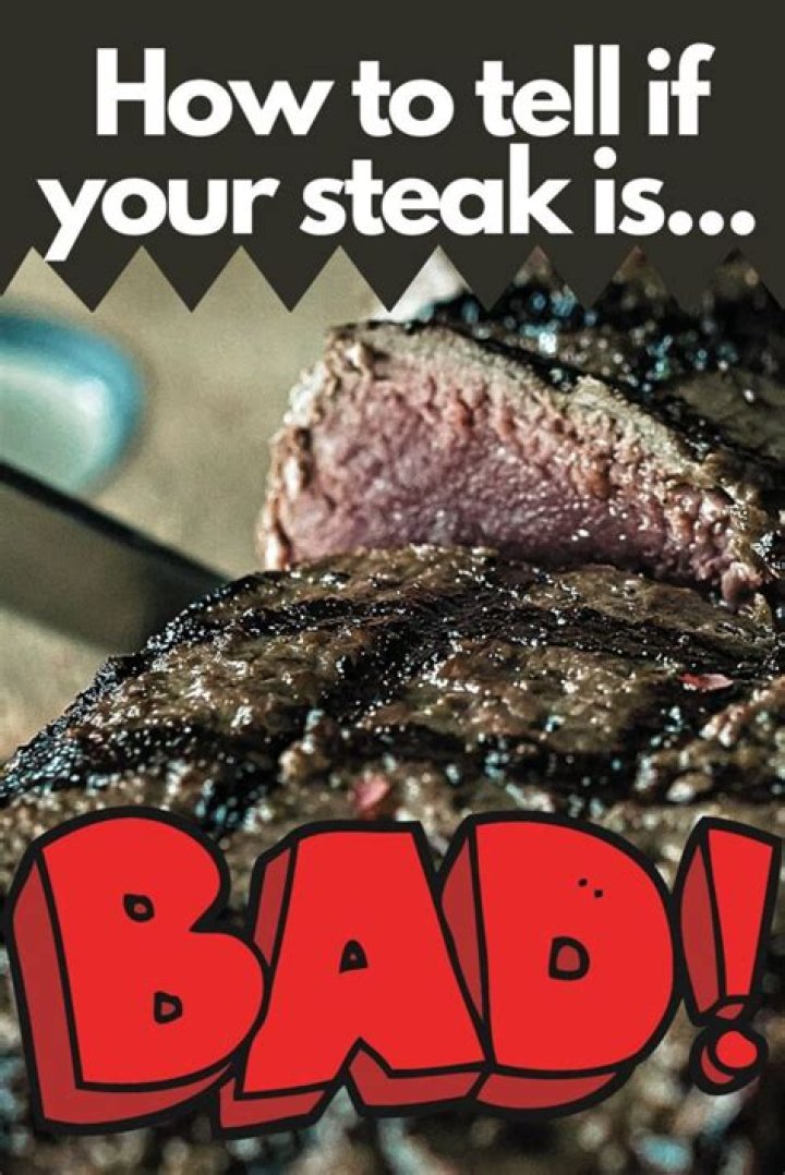 How can you tell if a frozen steak is bad?