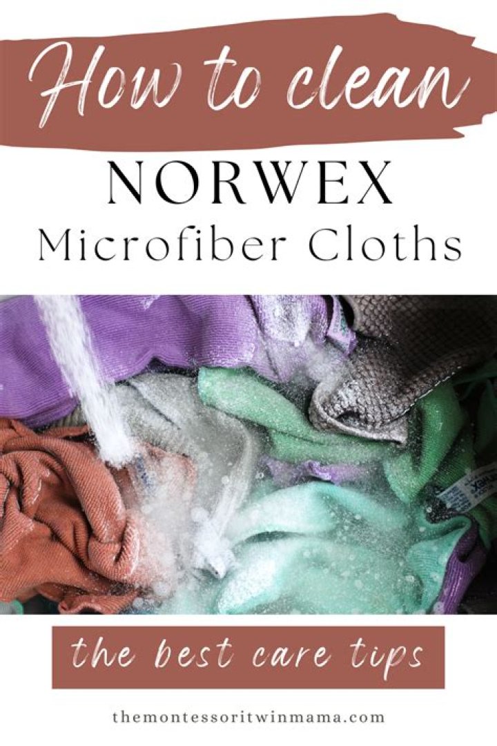 How do I clean my Norwex cloths with vinegar?