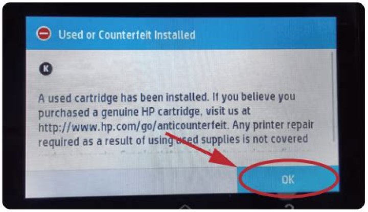 How do I get my HP printer to accept compatible cartridges?