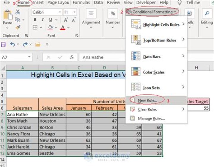 How do I highlight an entire row based on a cell value?