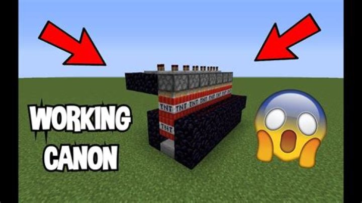 How do you build a TNT cannon in Minecraft PE?