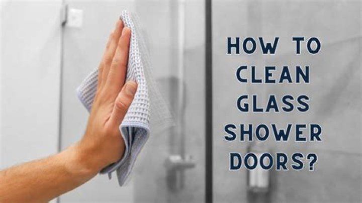 How do you clean shower doors with Dawn?