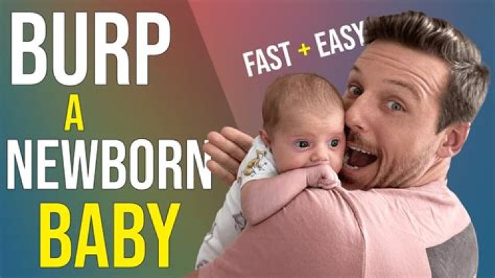 How do you get a newborn to burp?
