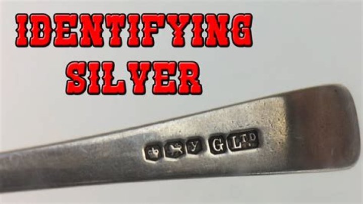 How do you identify vintage silver?