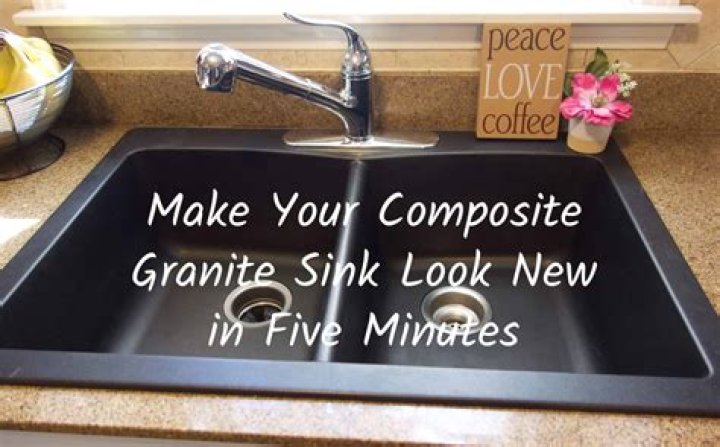 How do you make a granite composite sink shine?