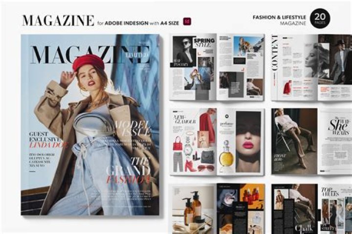 How do you make a magazine spread in Illustrator?