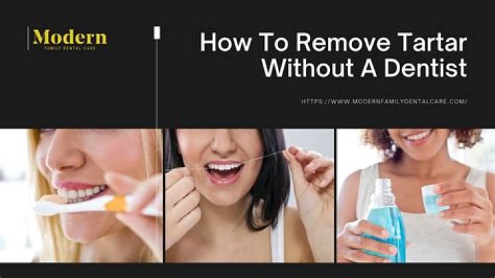 How do you remove tartar without a dentist?
