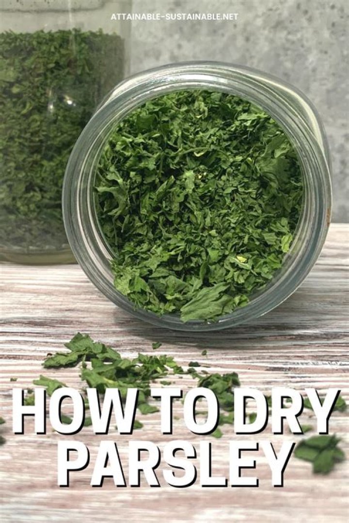 How do you store dehydrated parsley?