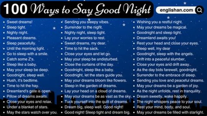 How do you text good night in a cute way?