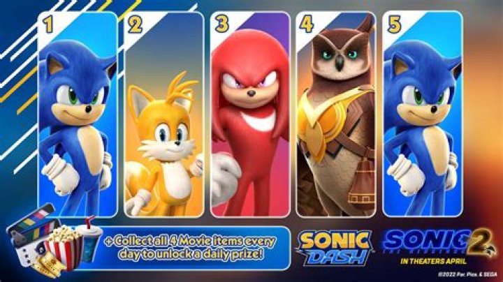 How do you unlock characters in Sonic dash?