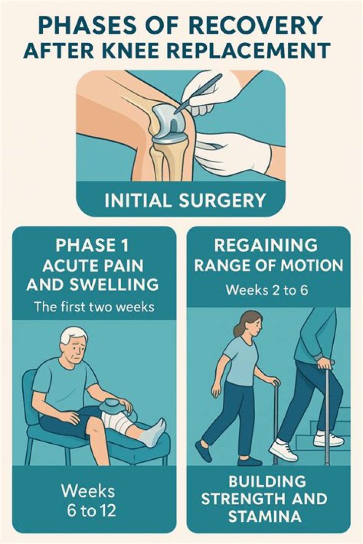How far should I be walking after knee replacement?