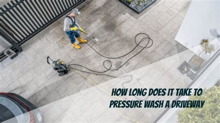 How long does it take to pressure wash a driveway?