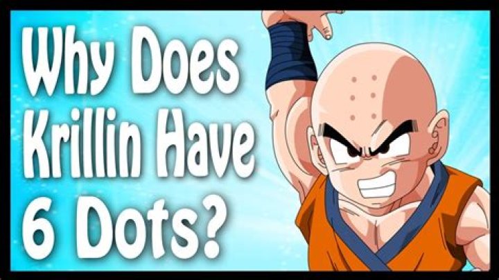 How many dots does krillin have on his forehead?