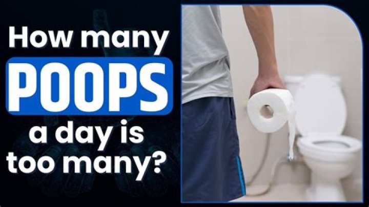 How many times should a person poop in a day?
