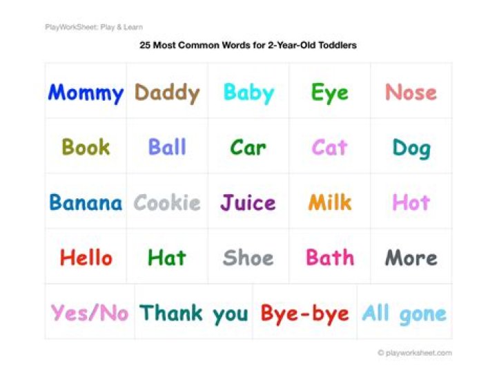 How many words should a 2 year old say?