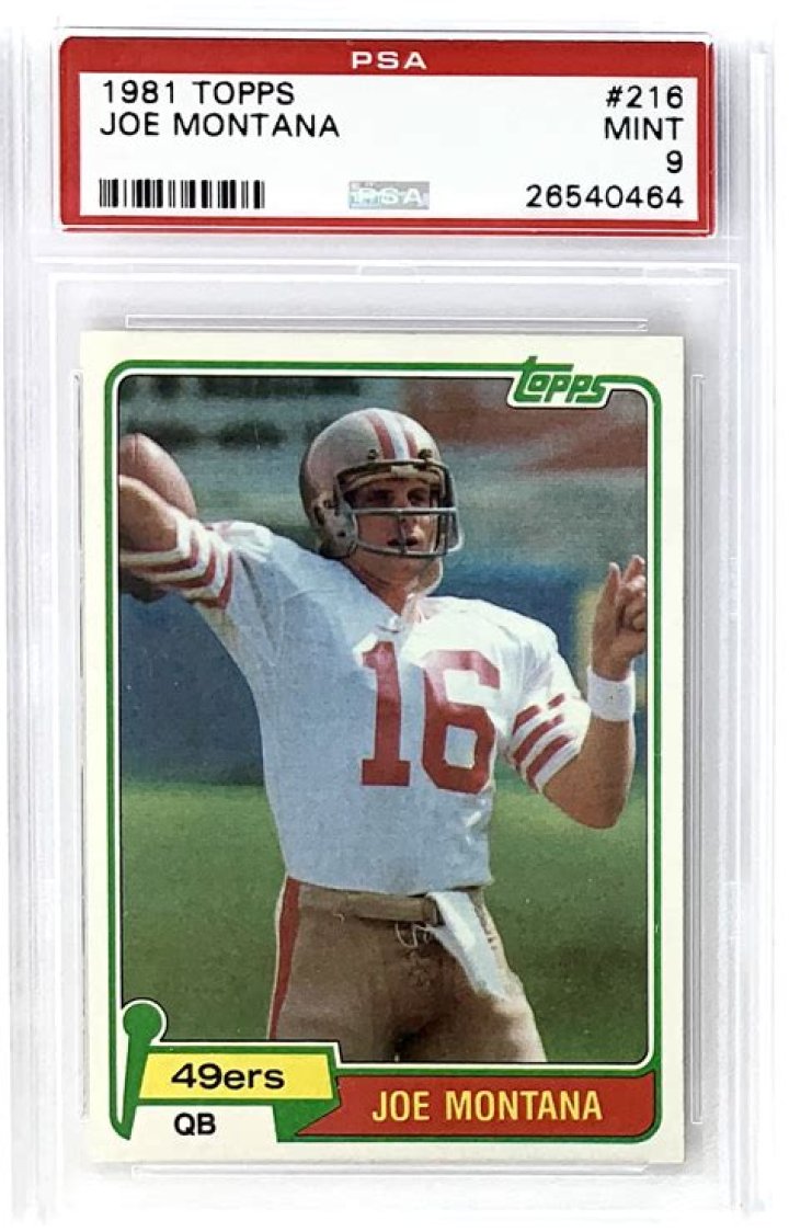 How much is a Joe Montana rookie card worth?