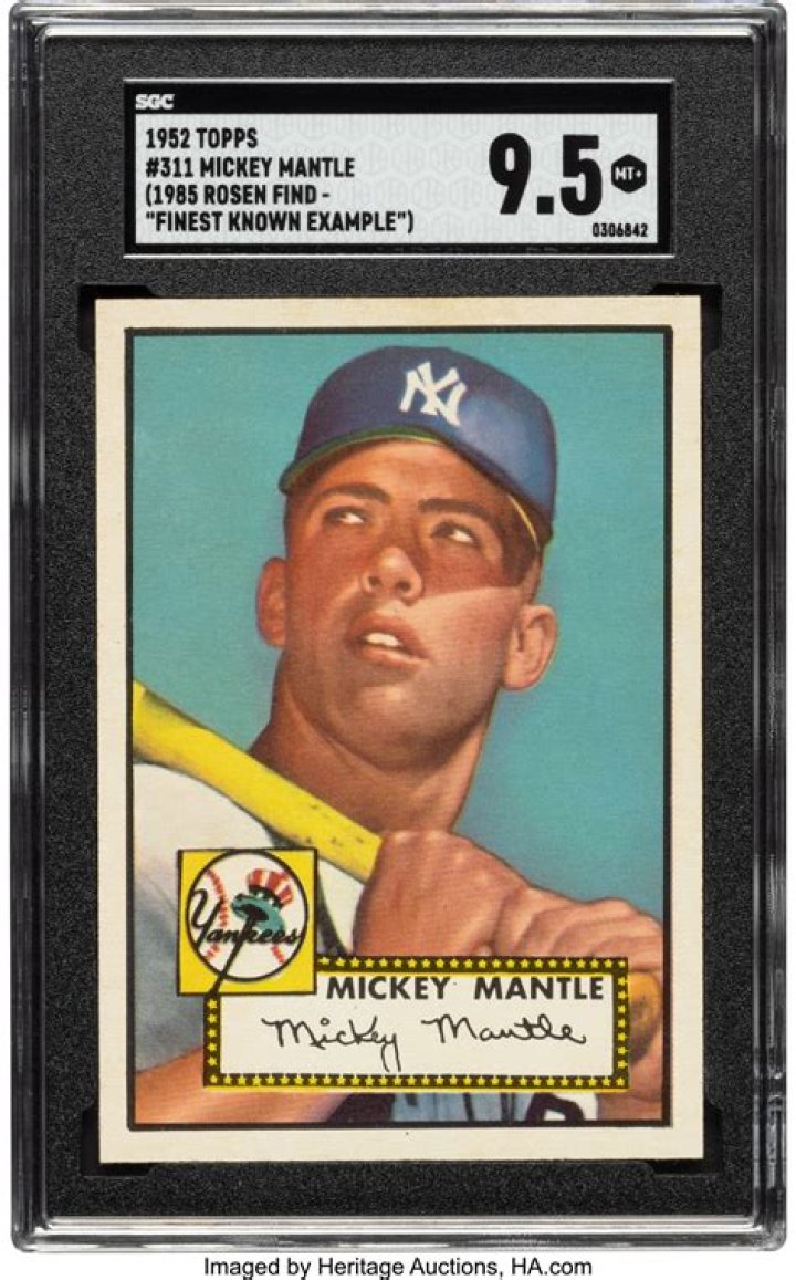How much is a Mickey Mantle rookie card?