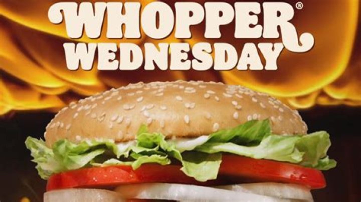 How much is a whopper on Whopper Wednesday in Canada?