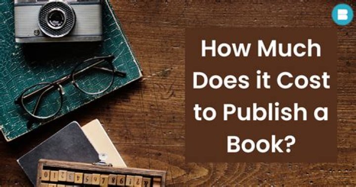 How much will it cost to publish a book?