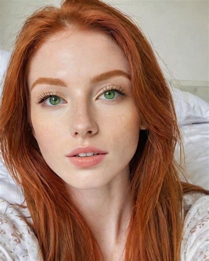 How rare are redheads with green eyes?