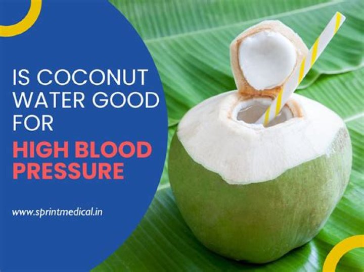 Is coconut water good for high blood pressure?