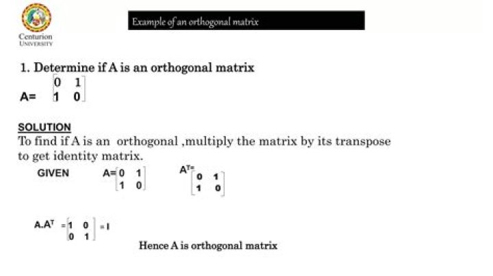 Is transpose of orthogonal matrix orthogonal?