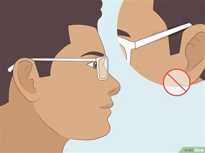 Should glasses touch your cheeks?