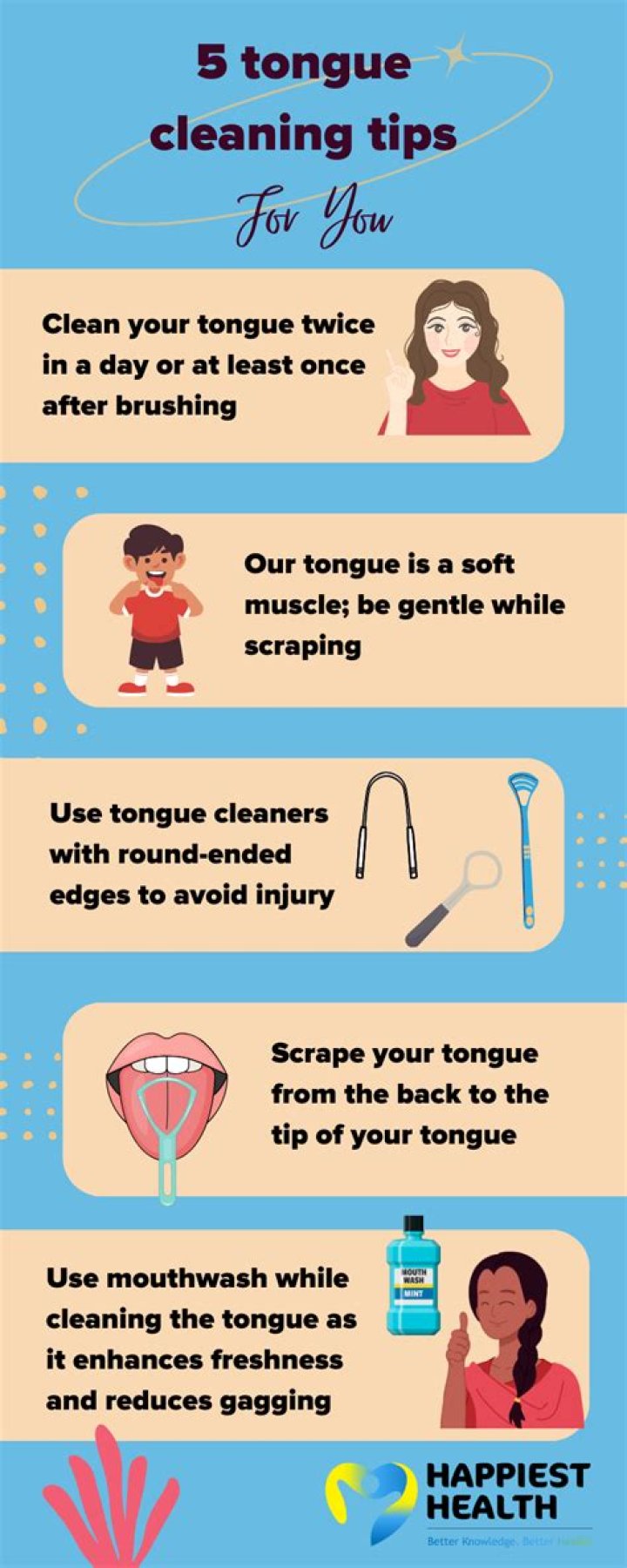 What's the best way to clean your tongue?