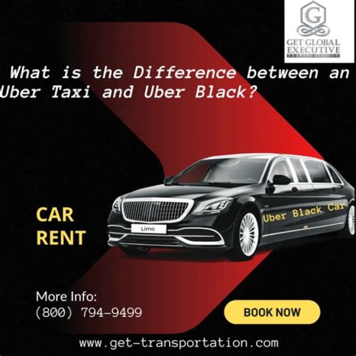 What's the difference between Uber taxi and Uber black?
