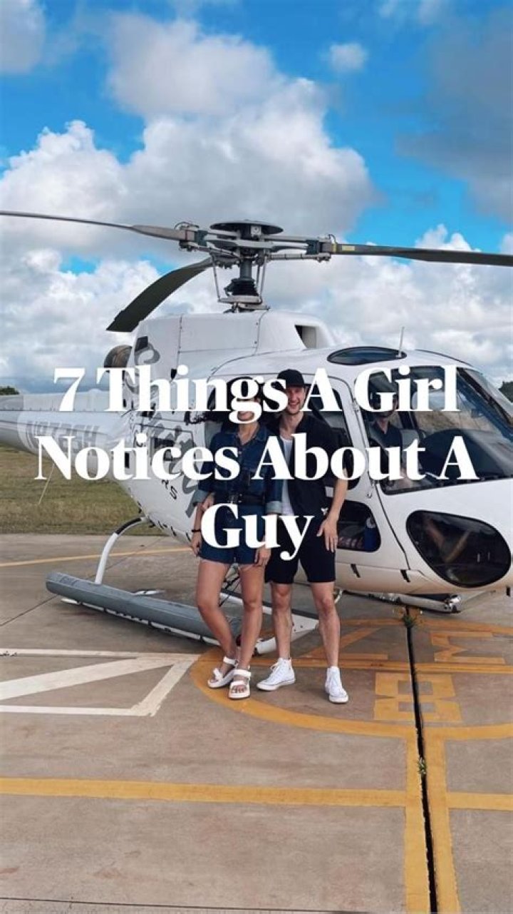 What a girl notices first in a guy?