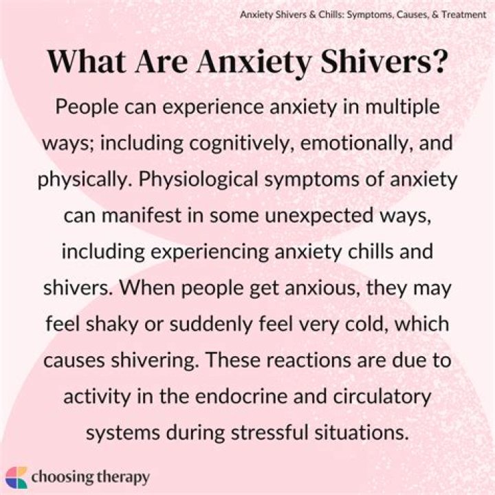 What are anxiety shivers?