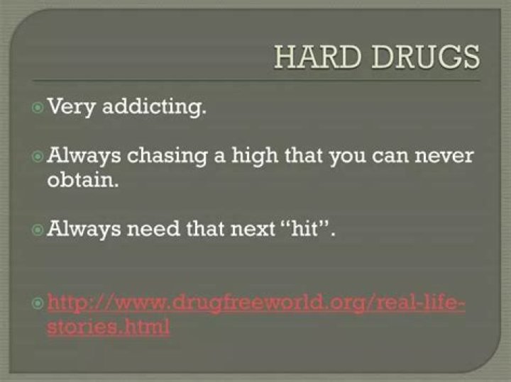 What are hard drugs?