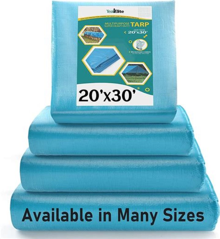 What are standard tarp sizes?