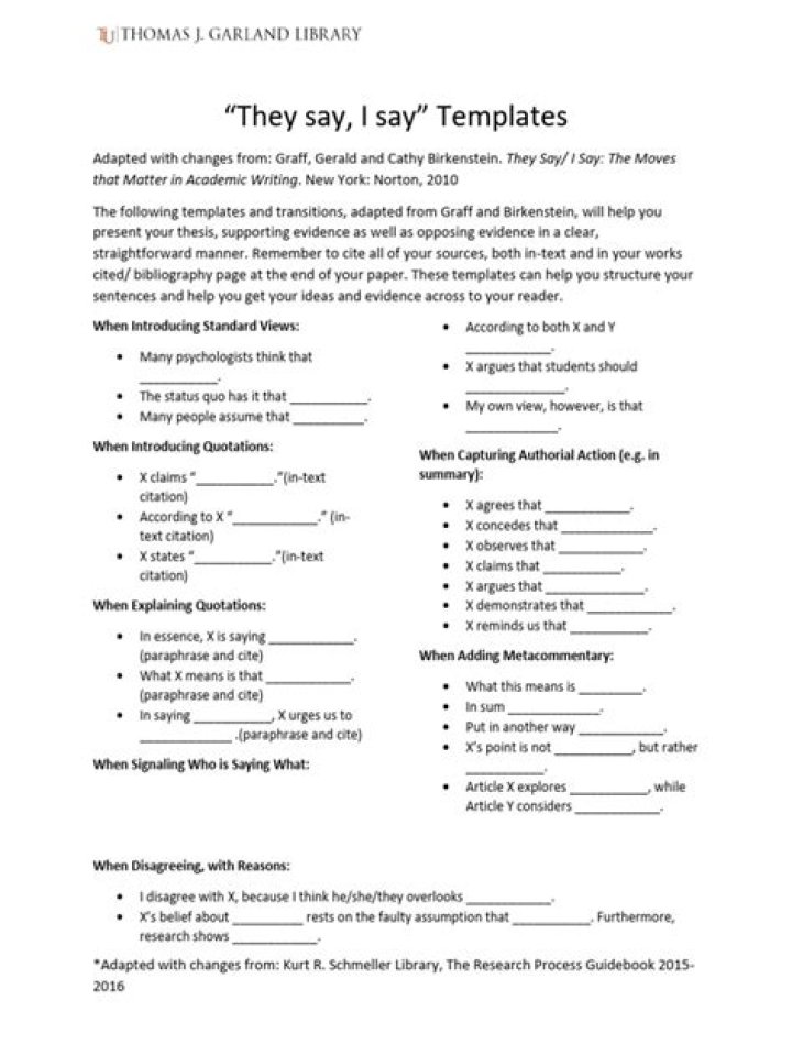 What can I say examples?