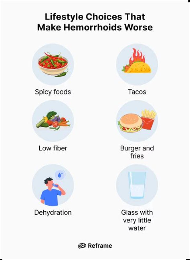 What can make hemorrhoids worse?