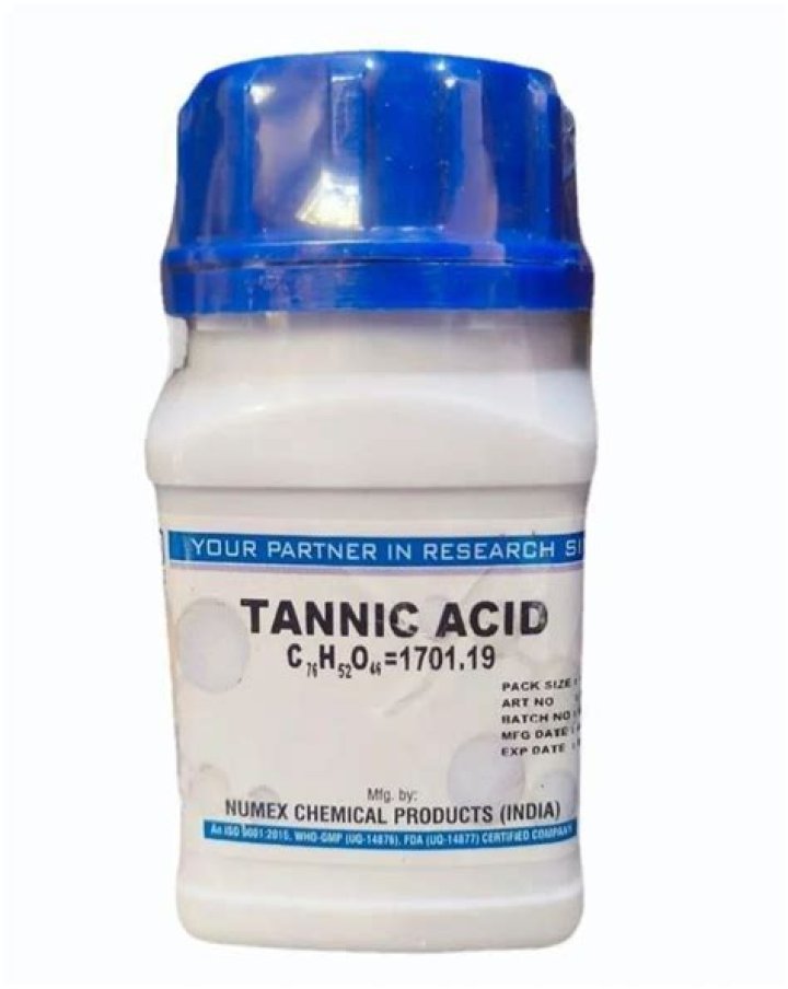 What contains tannic acid?