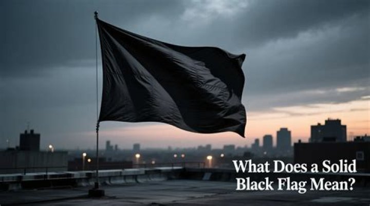 What does a black flag mean on a military base?