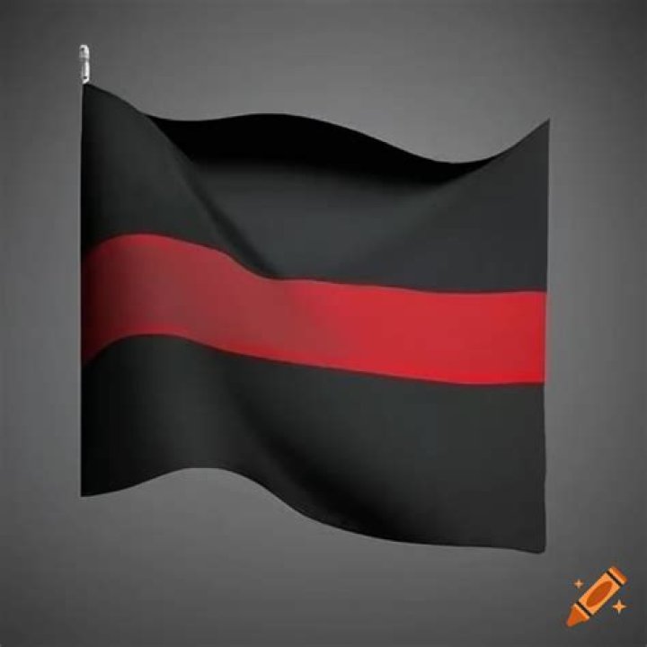 What does a black flag with a green stripe mean?