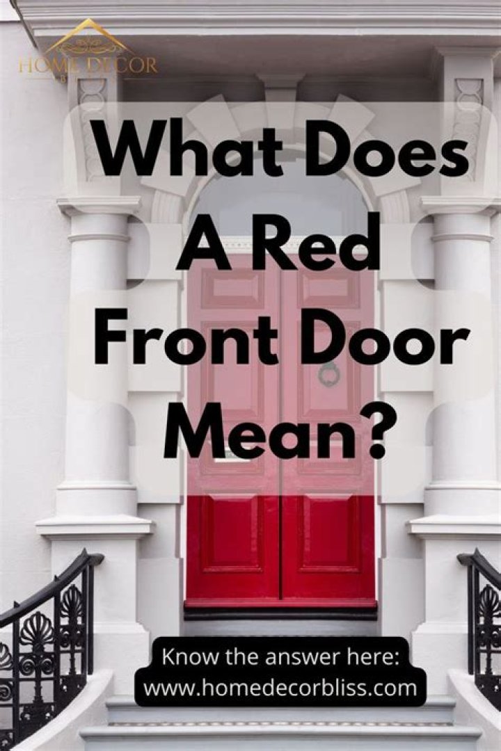 What does a red Amish door mean?