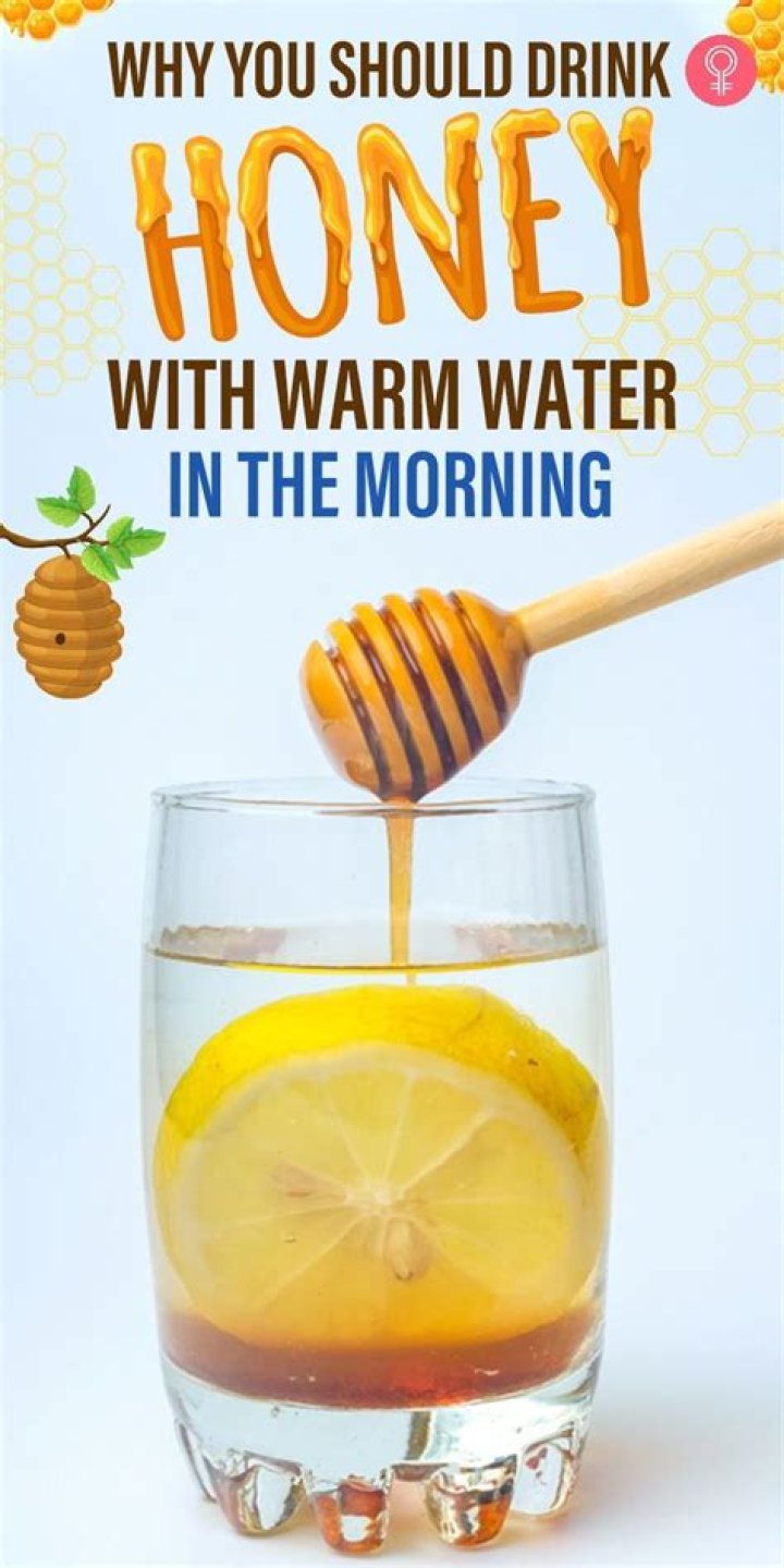 What does drinking hot water with honey and cinnamon do?
