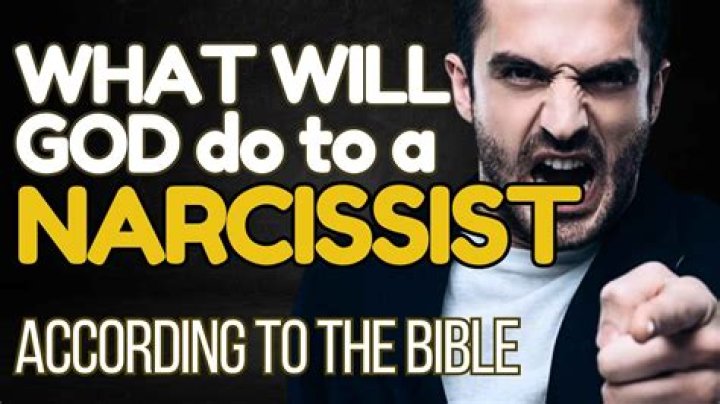 What does God say about narcissists?